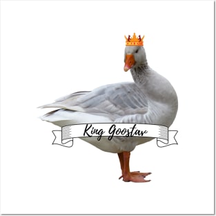 Royal Geese King Goostav Funny Goose Lover Gift Posters and Art